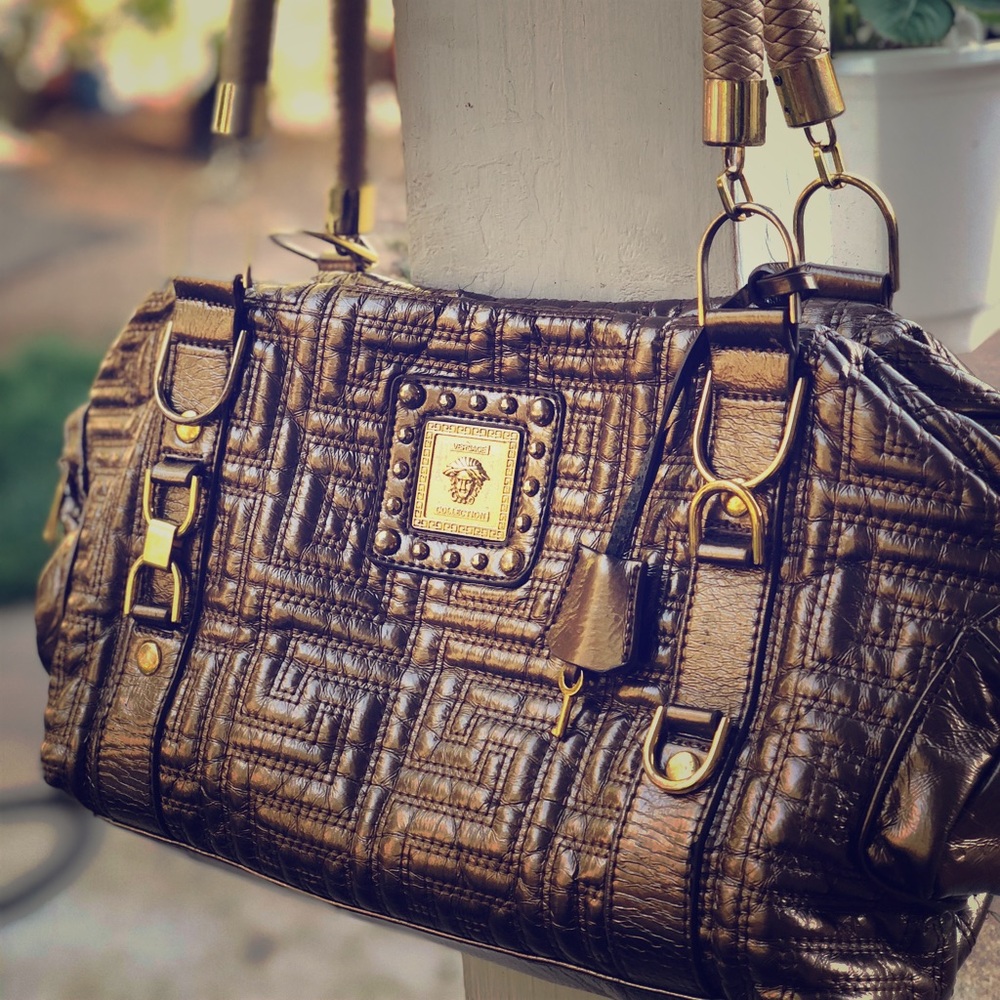 Gianni Versace Original Patent Leather Handbag